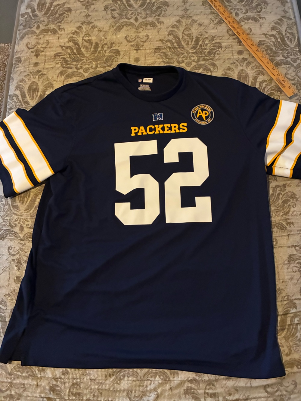 Clay Matthews #52 Vintage Acme Green Bay Packers Navy Jersey